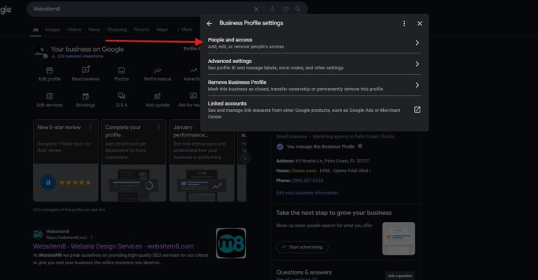 Google Business page profile Step 4